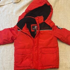 Weatherproof Kids Red Puffer Jacket with Hood